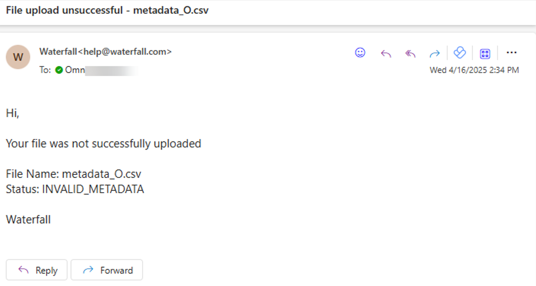 emails - files not uploaded 